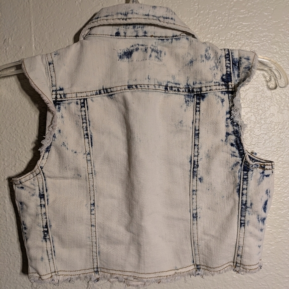 seductions Sirens Distressed Denim Vest Size Xs Pre-owned - Picture 5 of 5